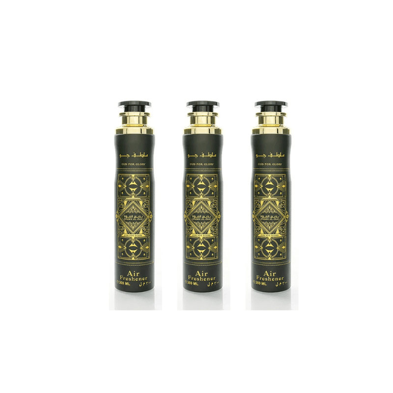Badee al Oud - Oud For Glory Air Freshener 300ml By Lattafa Trio Bundle - Ezone Distribution