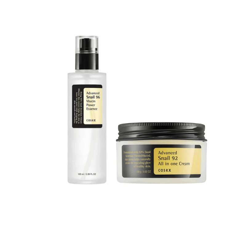COSRX Advanced Snail 92 All in One Cream & Mucin Power Firming Essence 100ml Bundle - Ezone Distribution