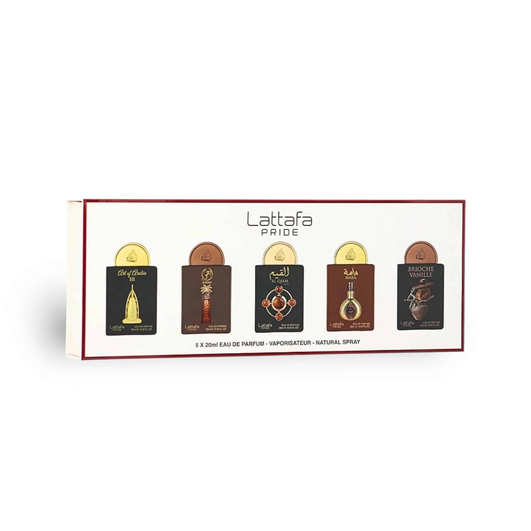 Lattafa Pride Eau de Parfum Gift Set Collection No.4 5x20ml - Ezone Distribution