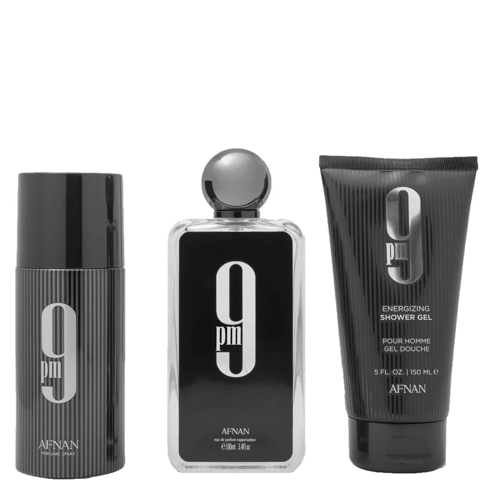 Afnan 9 PM Eau de Parfum Spray 100ml Gift Set